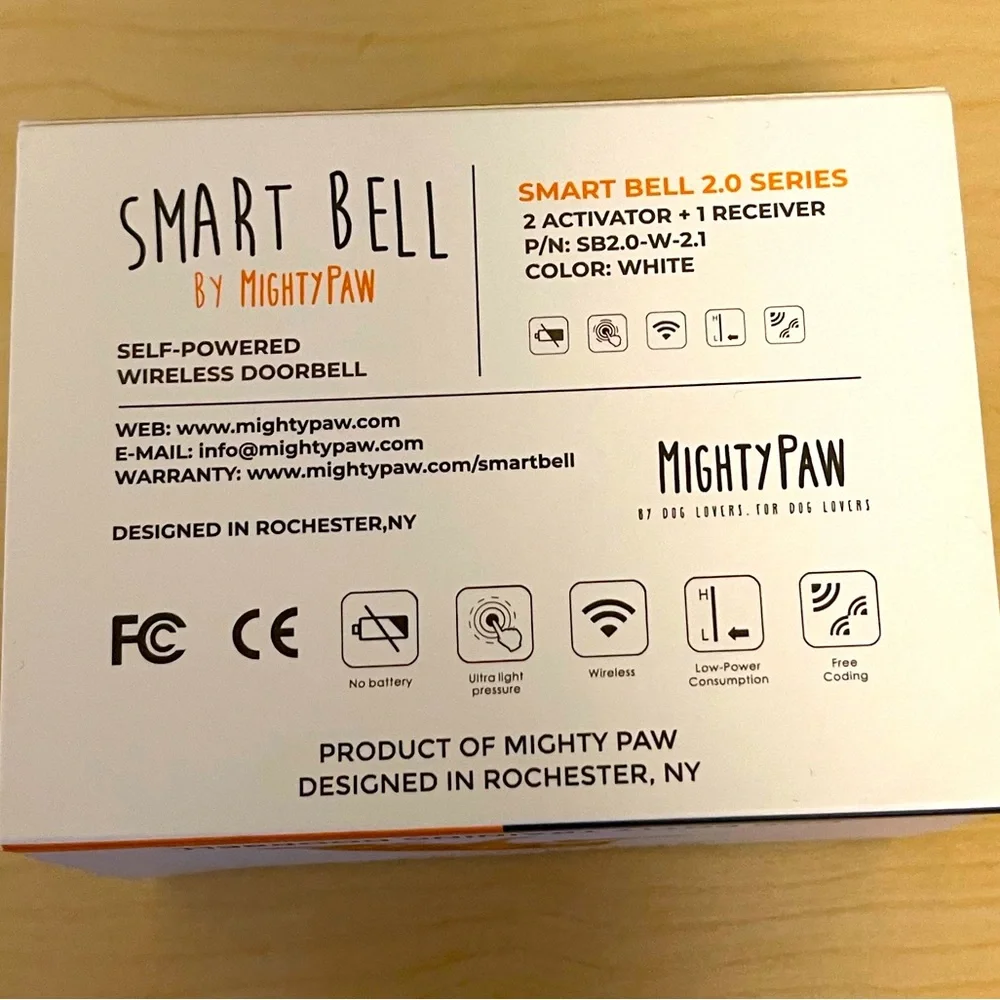 🎉HP🎉 Mighty Paw 🐾 Smart Bell 2.0 Potty Training Dog Doorbell